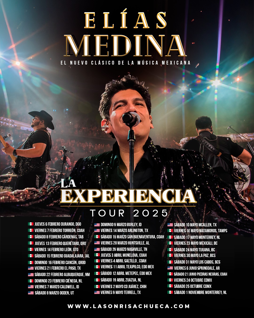 Elias Medina La Experiencia Tour Poster 2026